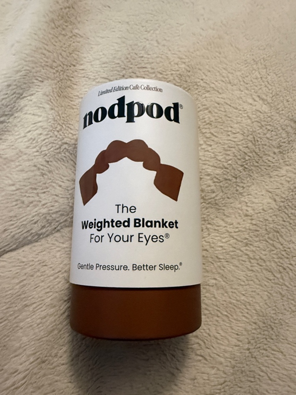 Nodpod Weighted Eye Blanket in Brown, never used